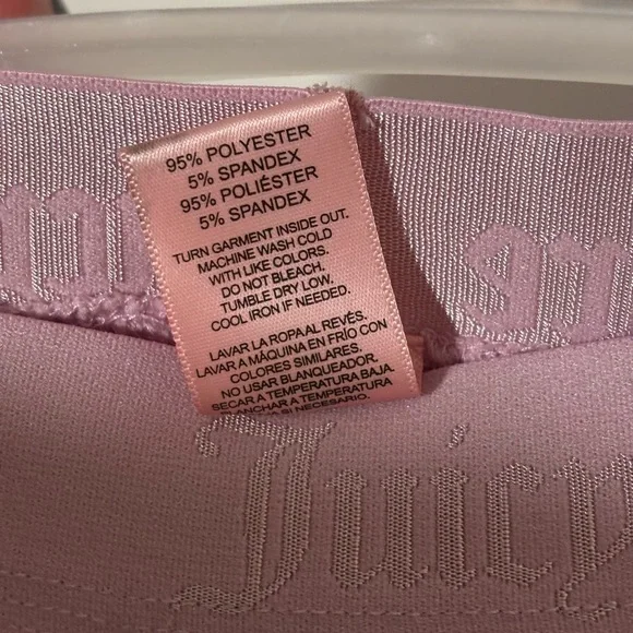 RARE XL Juicy Couture pink suit cropped hoodie joggers pajamas sweatsuit baggy - Picture 11 of 13